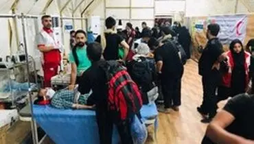 ارائه خدمات درمانی هلال احمر به بیش از یک میلیون زائران اربعین حسینی