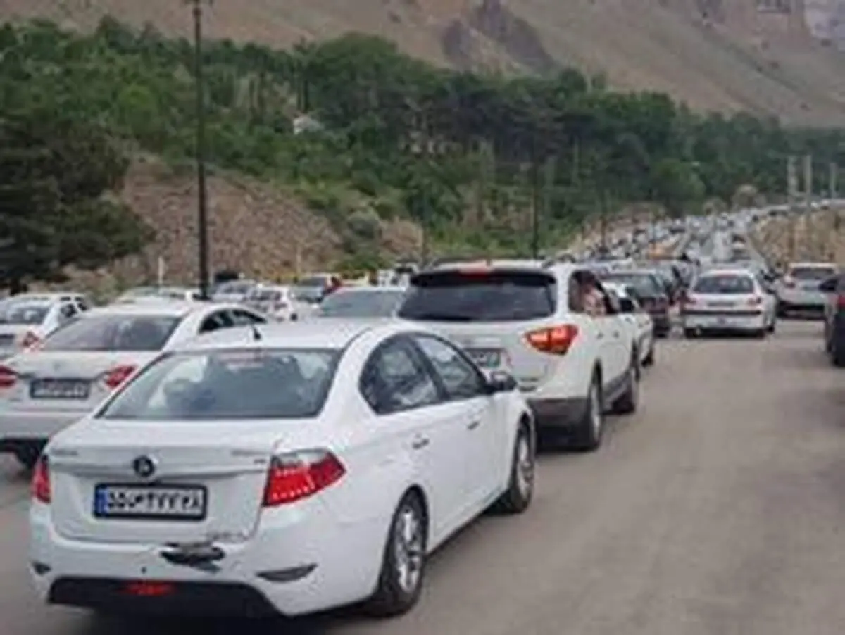 ترافیک سنگین در جاده هراز