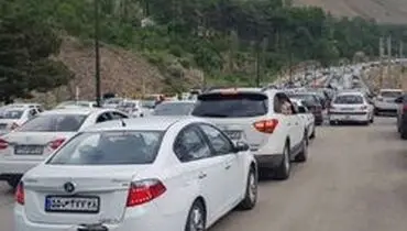 ترافیک سنگین در جاده هراز
