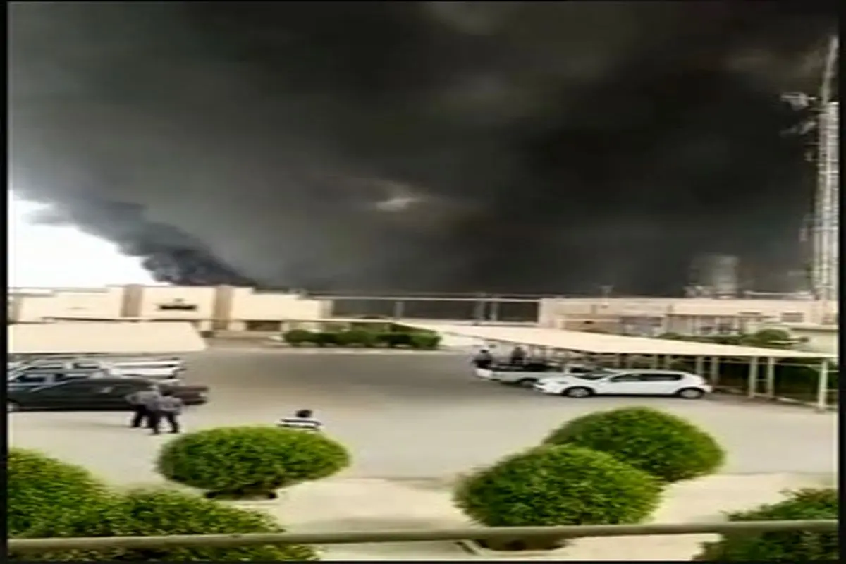 فیلم|آتش سوزی در پالایشگاه آبادان/ حریق مهار شد