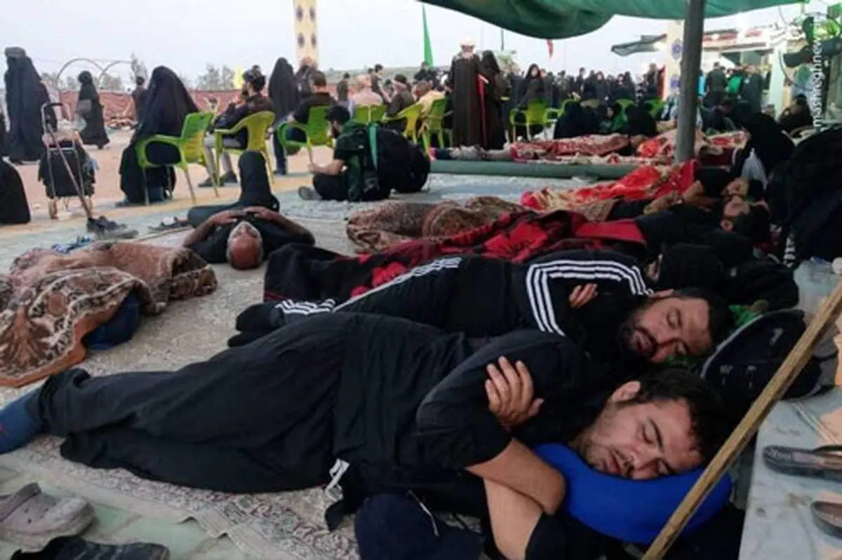 پسر سید حسن نصرالله در موکب اربعین +عکس