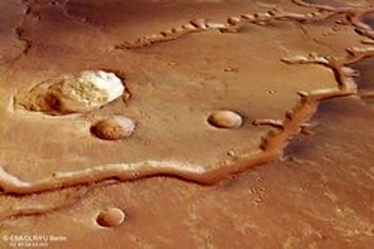 عکس‌های تازه تاریخچه وجود آب در مریخ را آشکار می‌کند