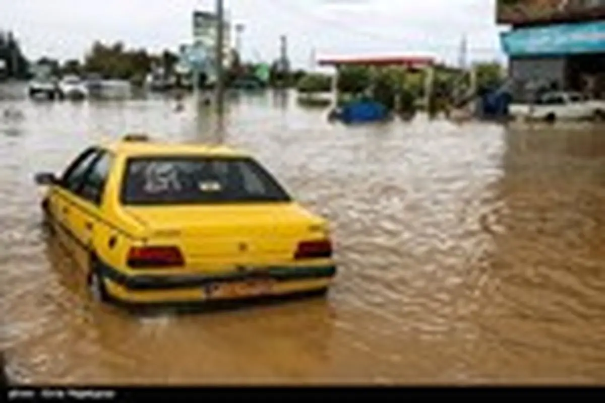سیلاب و آبگرفتگی در رودسر گیلان