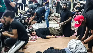ماساژ زائران اربعین +عکس