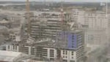 فروریختن هتل نیمه کاره در آمریکا