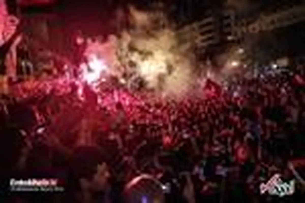 جشن پیروزی قیس سعید در انتخابات تونس