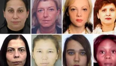زنان جنایتکار فراری اروپا+ تصاویر