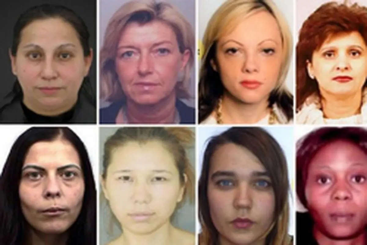 زنان جنایتکار فراری اروپا+ تصاویر