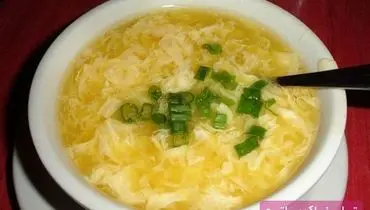 سوپ تخم مرغ به سبک چینی