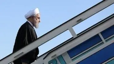 روحانی باکو را به مقصد تهران ترک کرد