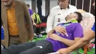 مهاجم نفت به بیمارستان منتقل شد +عکس