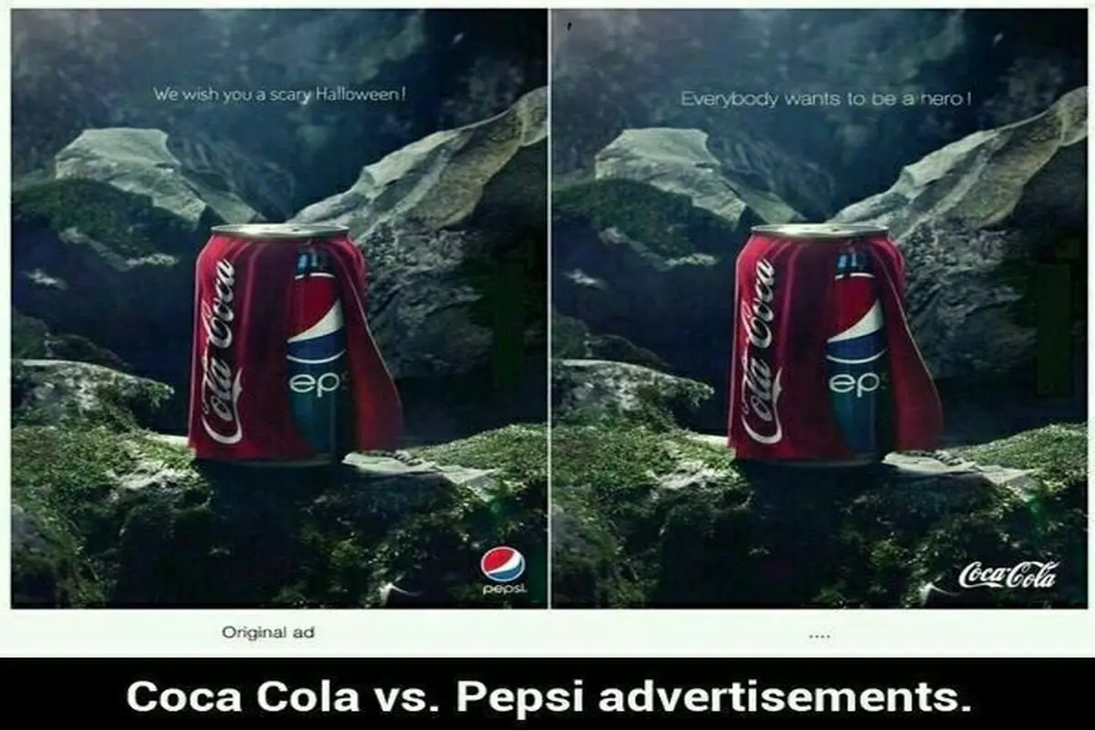 جنگ میان پپسی و کوکاکولا! +عکس
