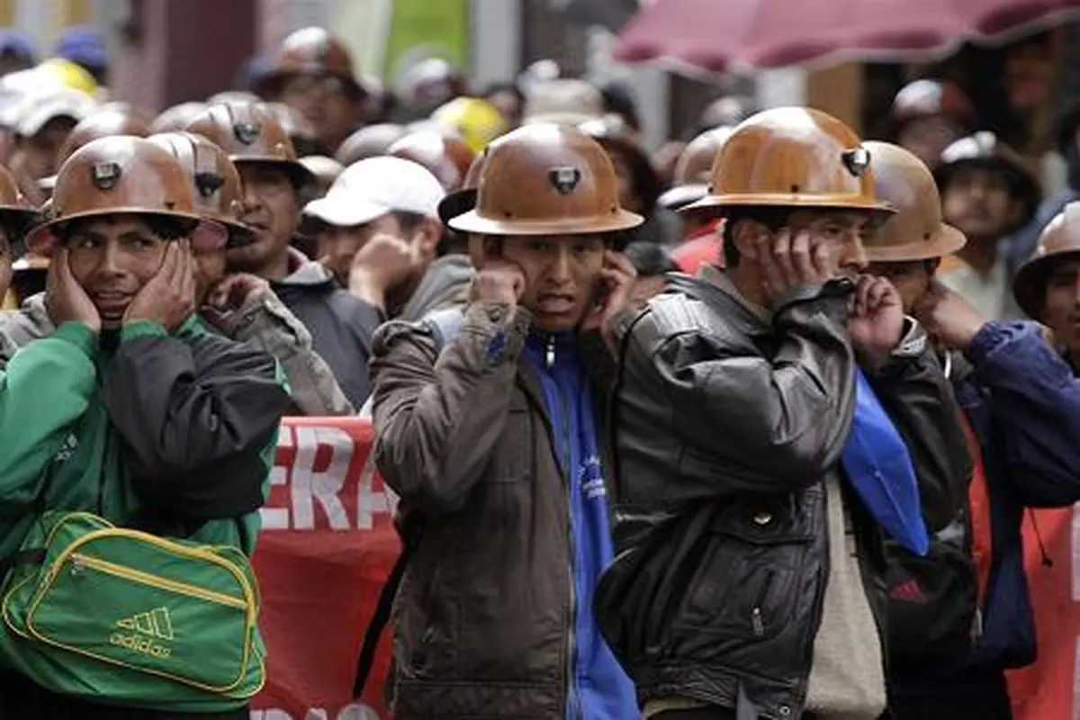 عکس:اعتراض کارگران در بولیوی