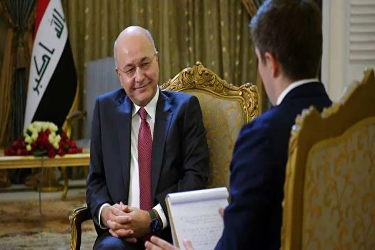 رئیس‌جمهور عراق: در جنگ ایران و آمریکا نمی‌توانیم طرف کسی را بگیریم