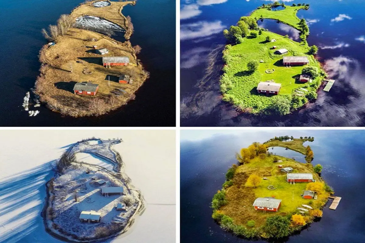 تمام فصل‌های سال در یک جزیره فنلاندی!