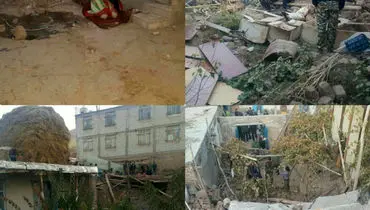 تصاویری از خسارت زلزله در ترکمانچای