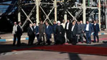 افتتاح کارخانه تولید آهن اسفنجی با حضور رئیس جمهور