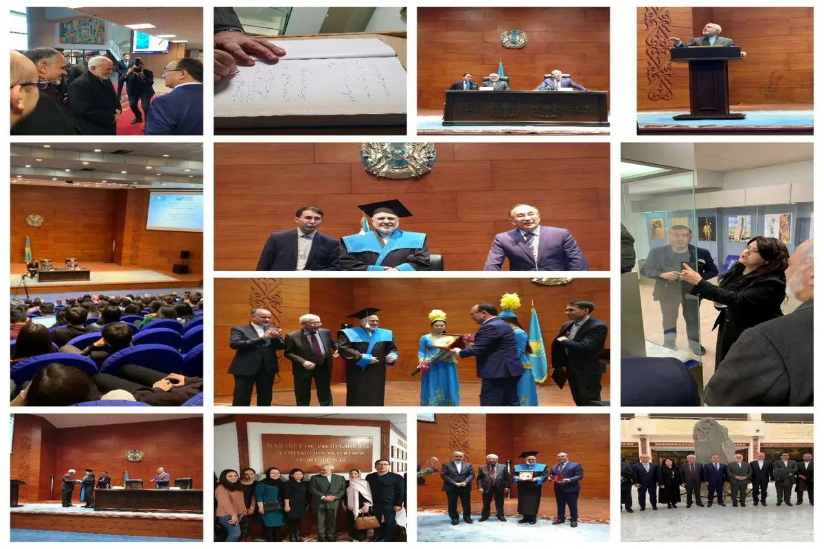 اعطای «پروفسور افتخاری» دانشگاه قزاقستان به ظریف
