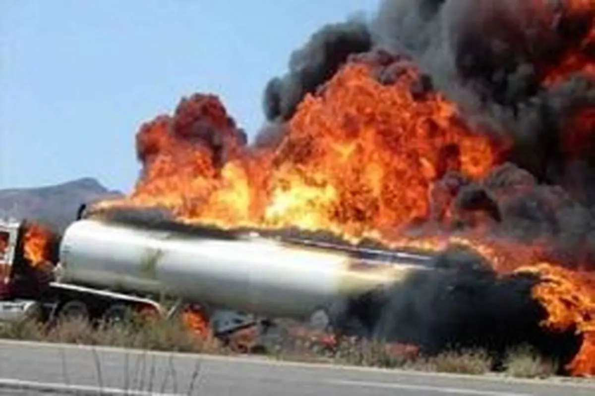 انفجار مخزن بنزین کامیون ۲ نفر را به کام مرگ کشاند