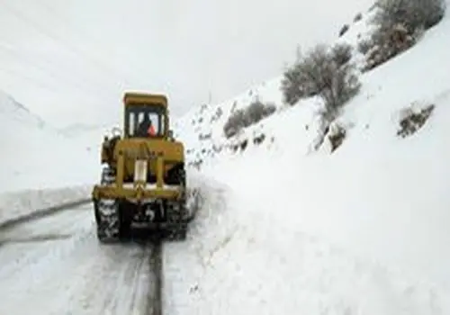  بارش برف سنگین در کجور مازندران + فیلم