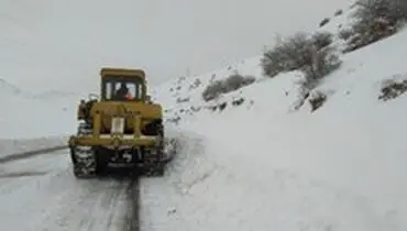 بارش برف در ارتفاعات ۴ محور مازندران