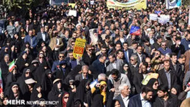 برگزاری راهپیمایی محکومیت اغتشاشات اخیر در تهران