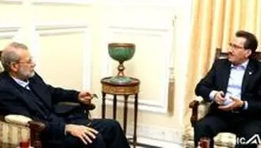 لاریجانی:توسعه خطوط ریلی با اتحادیه شرکت های داخلی