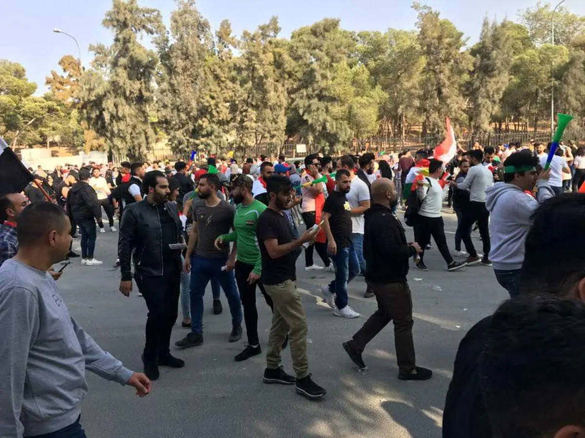 هواداران عراقی آماده بازی با ایران+عکس