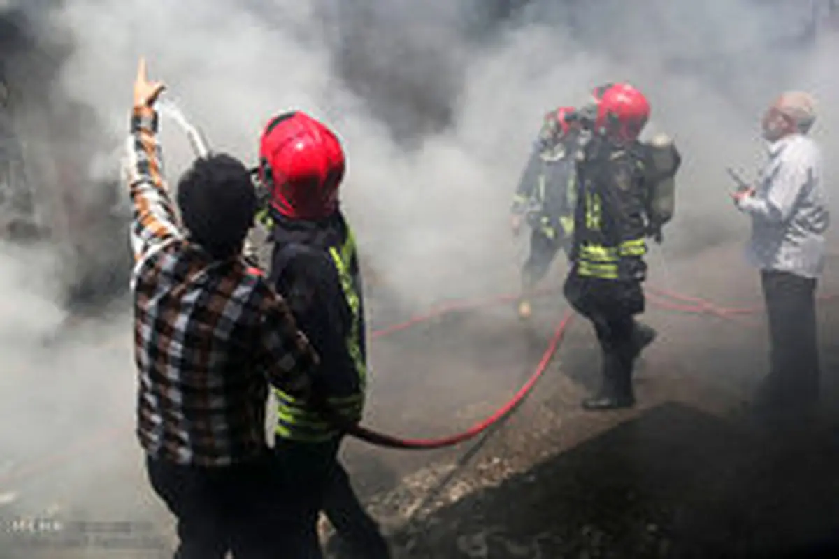 آتش سوزی در بازار کنزالمال خرمشهر