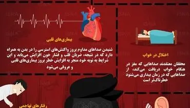 خطرات آلودگی صوتی برای سلامتی + اینفوگرافی