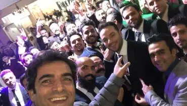منوچهر هادی در مراسم عروسی خواهرزاده اش