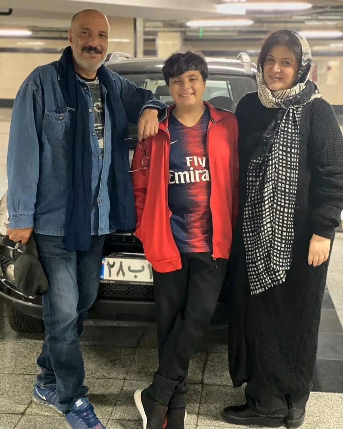 امیر جعفری و ریما رامین‌فر همراه پسرشان