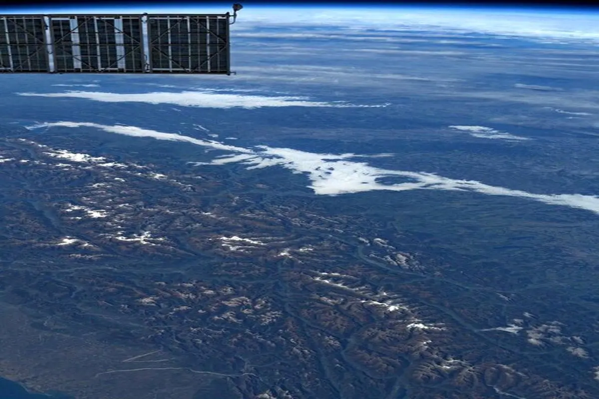 کوه‌های آلپ از منظر ایستگاه فضایی بین‌المللی