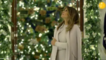 رونمایی ملانیا ترامپ از تزئینات کریسمس کاخ سفید