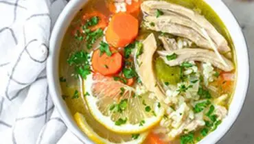 دستور تهیه سوپ جوجه لیمویی