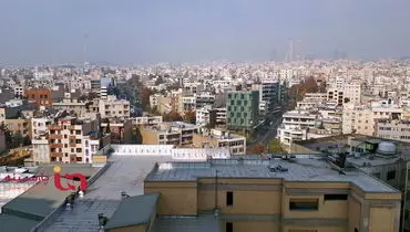 وضعیت آلودگی هوای تهران از ارتفاع