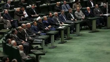 وزرایی که با روحانی به مجلس رفتند +عکس