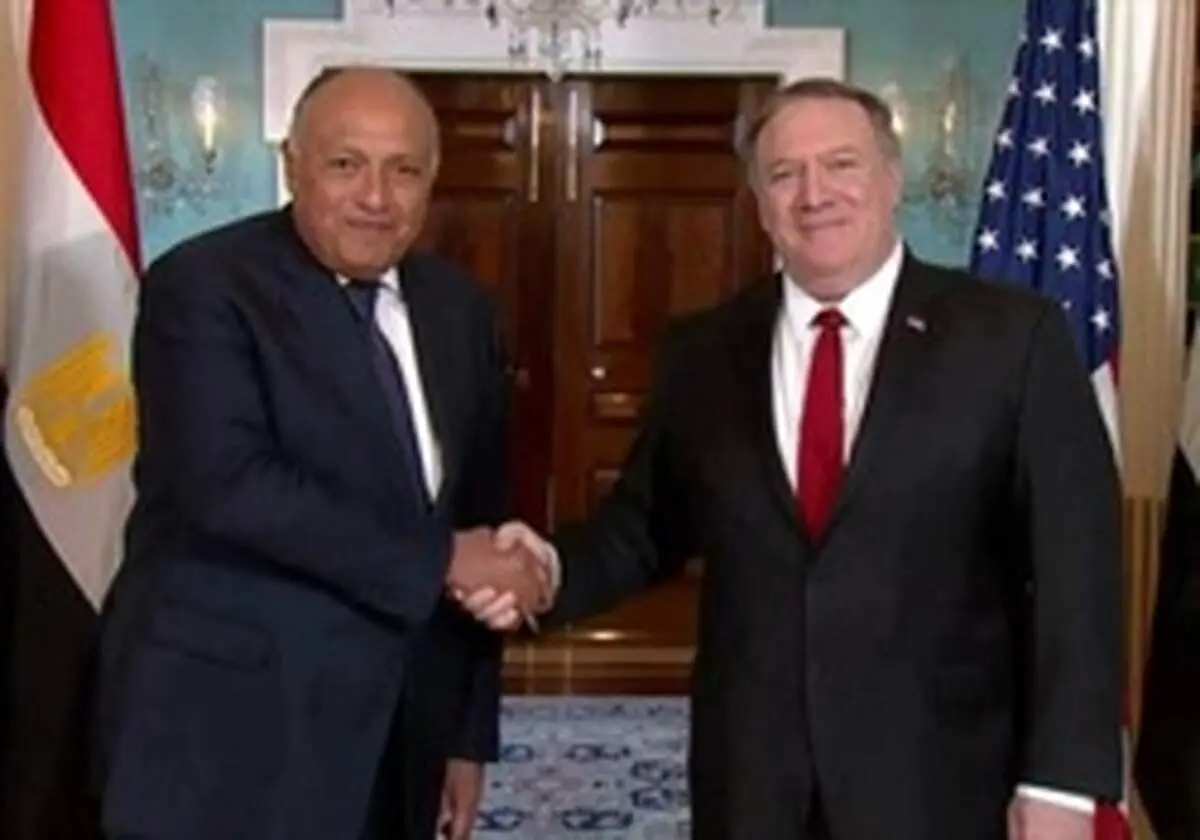 تماس تلفنی پمپئو با وزیر خارجه مصر