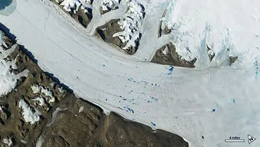 تصویر روز ناسا از یخ در زمین