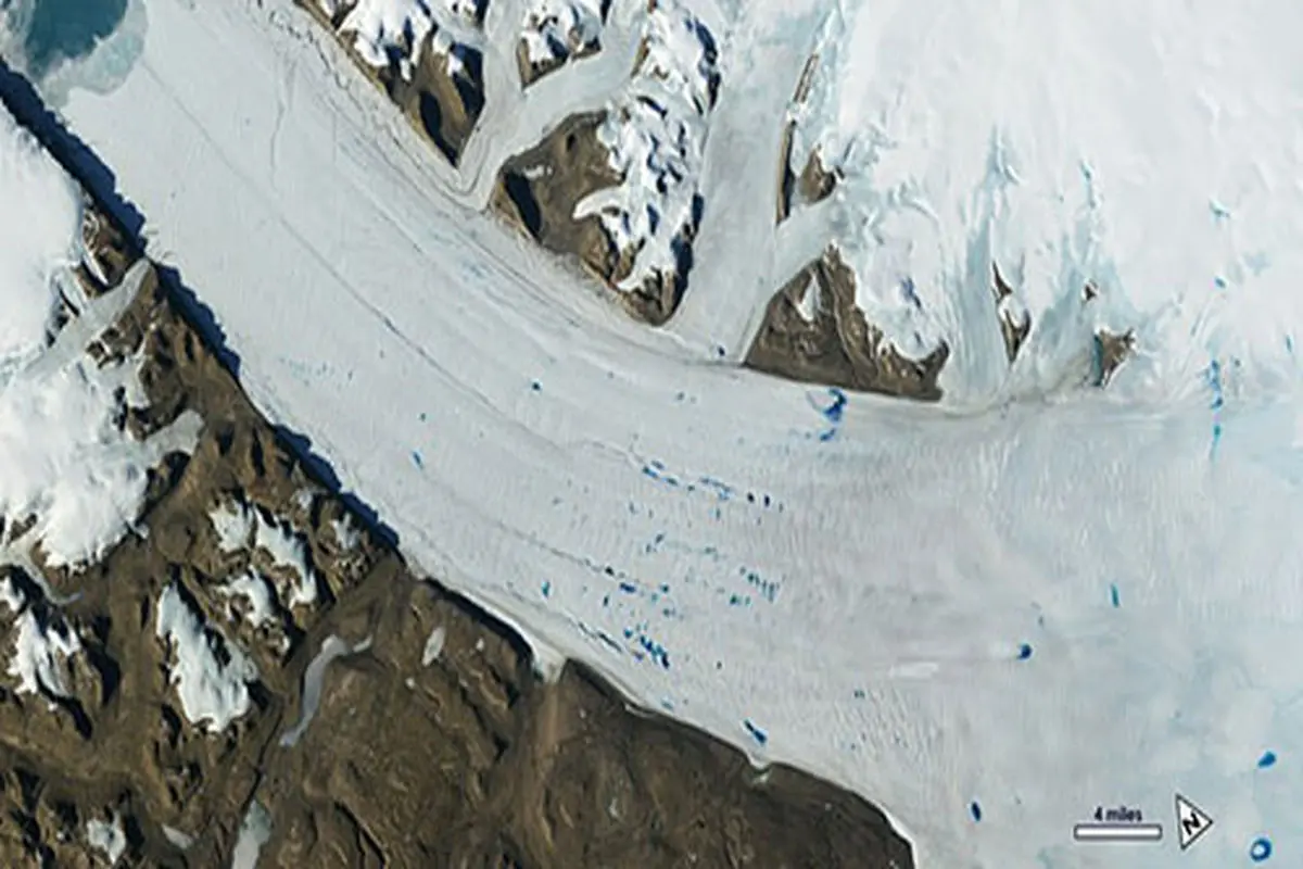 تصویر روز ناسا از یخ در زمین