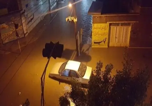 آبگرفتگی خیابان‌های اهواز بعد از بارش باران+ تصاویر