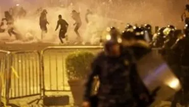 بیروت برای سومین شب متوالی با خشونت سپری شد