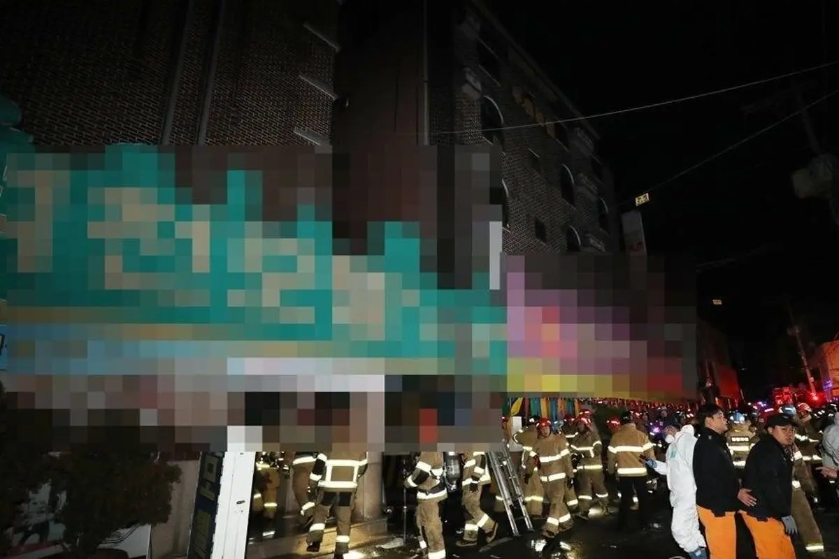 آتش سوزی هتلی در کره جنوبی با یک کشته و ۲۹ زخمی