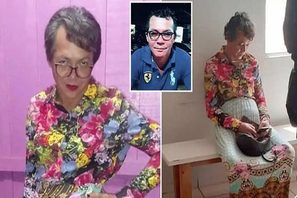 دستگیری مردی که با لباس و آرایش زنانه به جای مادرش امتحان رانندگی داد! +عکس