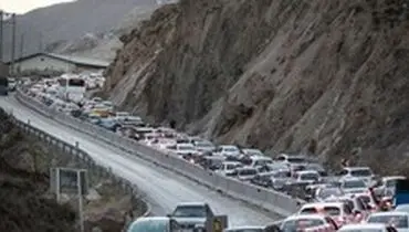 ترافیک سنگین در محور کندوان و حجم زیاد خودرو در هراز‌