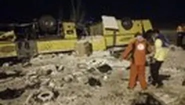 ۹ فوتی در حادثه واژگونی اتوبوس در آزاد راه زنجان _ تبریز