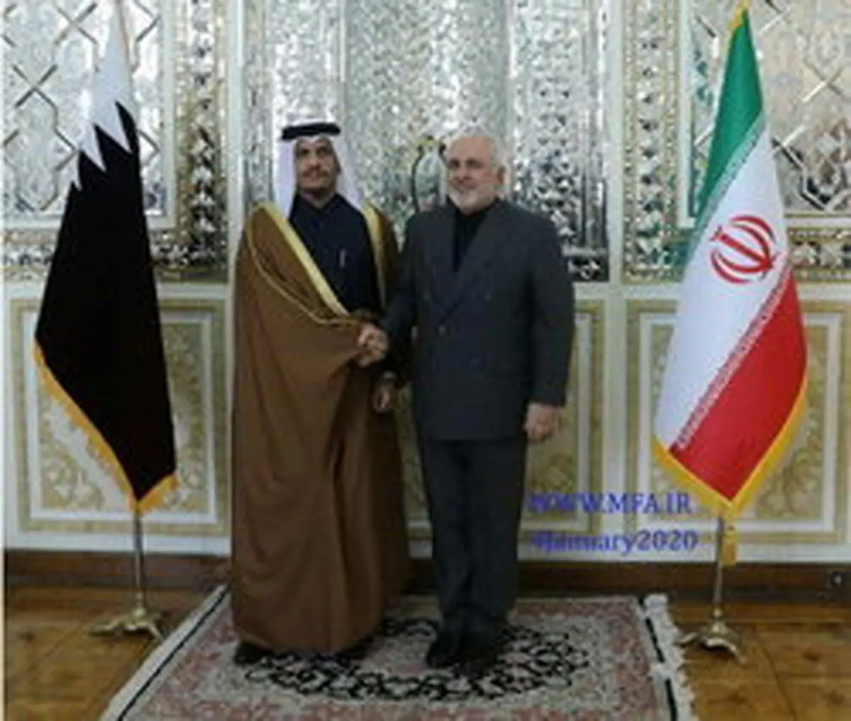 وزیر امور خارجه قطر برای چه ماموریتی به تهران آمد؟ + تصاویر