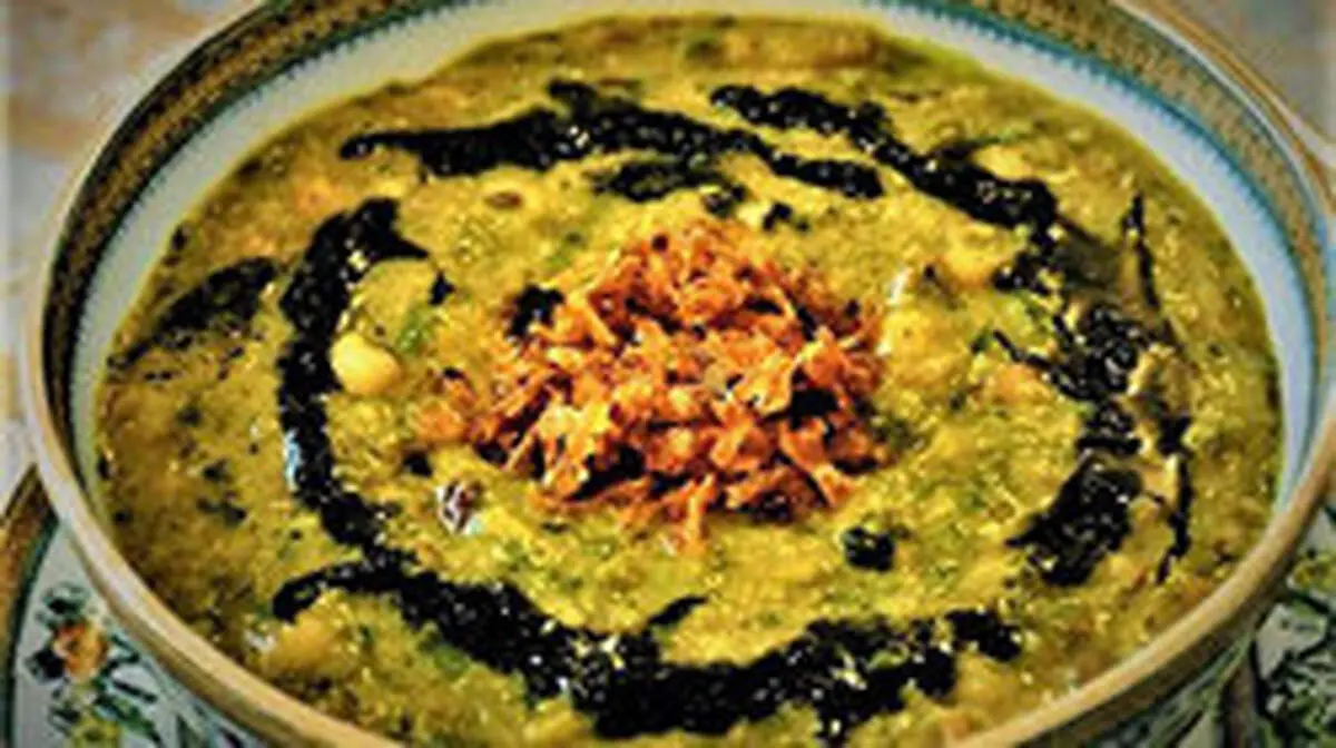 طرز تهیه‌ی آش گندم‌شیر کرمانی