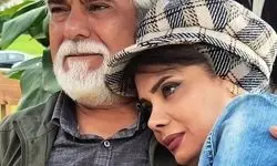 قاب عاشقانه عاطفه رضوی و همسرش با استایلی شاد و بهاری