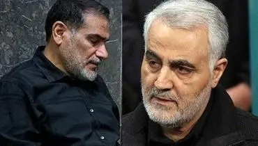 «سردار سلیمانی و دریادار شمخانی» در میان رزمندگان در نخلستان؛ دهۀ 60